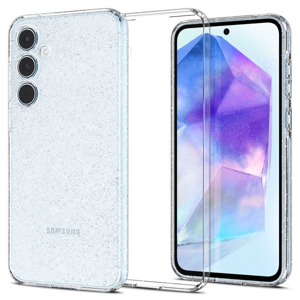 Spigen Liquid Crystal Case für das Samsung Galaxy A55 - Glitter Crystal Quartz