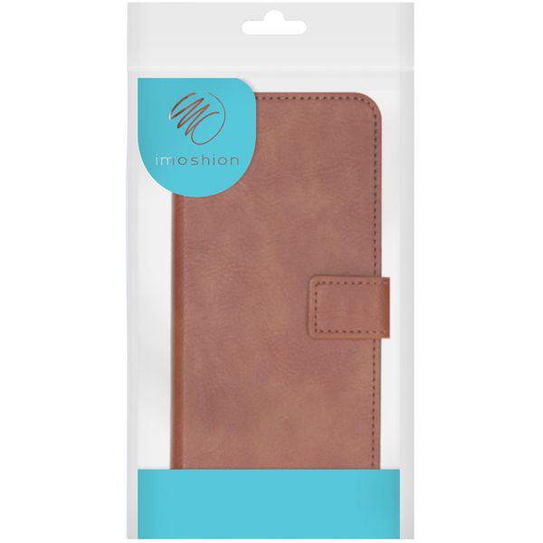 imoshion Luxuriöse Klapphülle Motorola Edge Plus - Braun