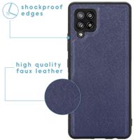 imoshion Luxuriöse Portemonnaie-Klapphülle Samsung Galaxy A42 - Dunkelblau
