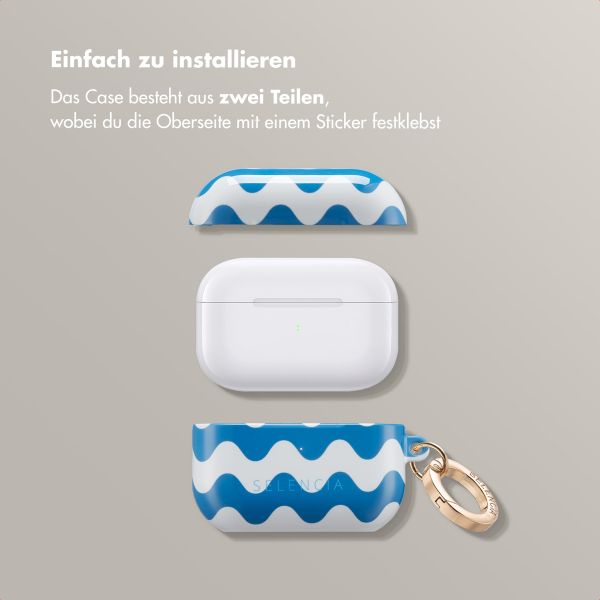 Selencia Vivid Case Apple AirPods Pro - Wave Vibes Classic Blue