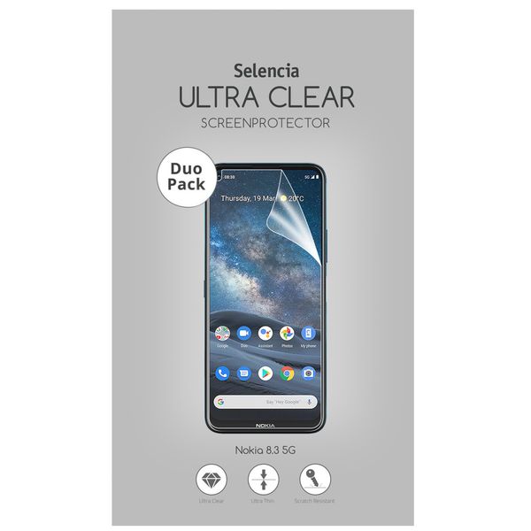 Selencia Duo Pack Ultra Clear Screenprotector Nokia 8.3 5G