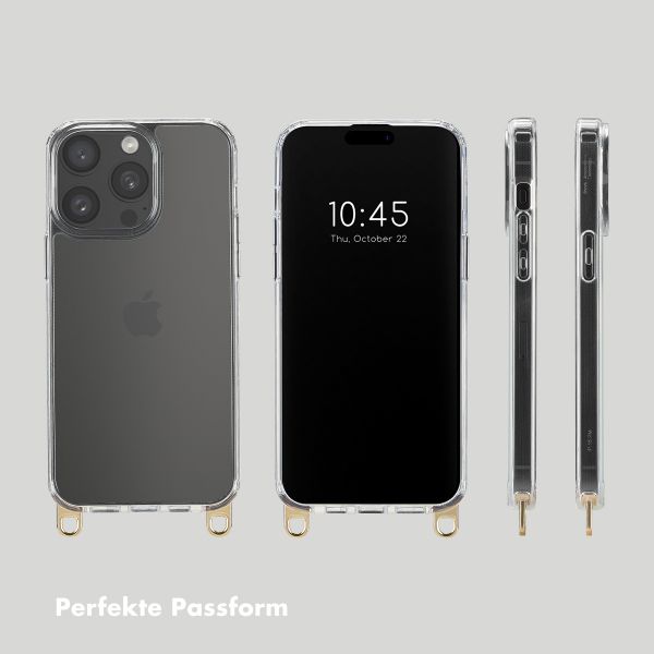 Selencia Backcover mit abnehmbaren Haken Apple iPhone 15 Pro Max - Transparent