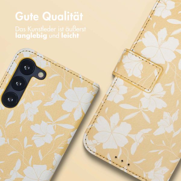 imoshion ﻿Design Klapphülle für das Samsung Galaxy S23 - Yellow Flowers