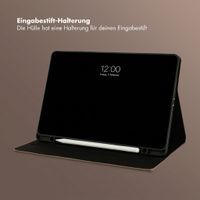 Selencia Riva Klapphülle Samsung Galaxy Tab S11 - Mocha Brown