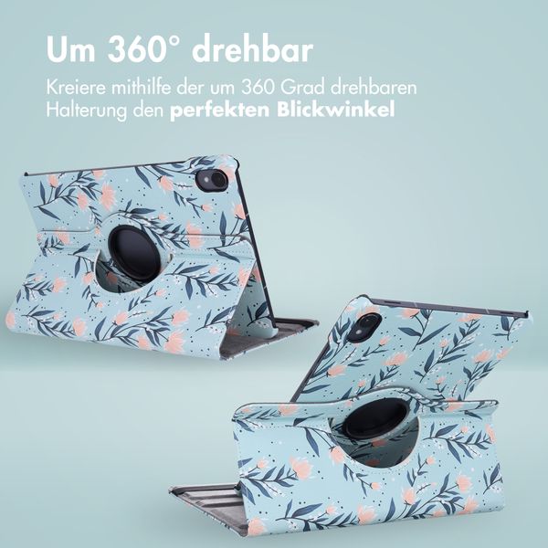 imoshion 360° drehbare Design Klapphülle Samsung Galaxy Tab S11 - Flowers