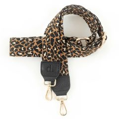 Dutchies Phone Strap - Verstellbare Universal-Telefonkordel - African Leopard / Black