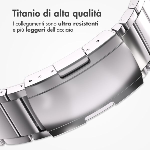 Accezz Mattes Titanstahlarmband für Apple Watch | 38/40/41/42 mm - Silber