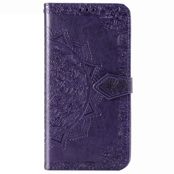 Mandala Klapphülle Motorola Moto E6s - Violett