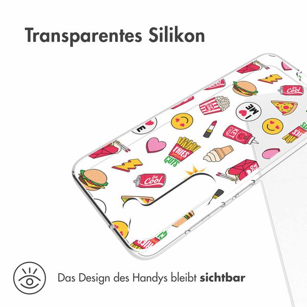 imoshion Design Hülle für das Samsung Galaxy S23 - Allover fastfood