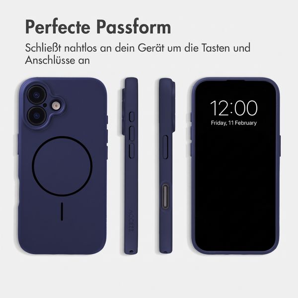 Accezz Grip Backcover mit MagSafe Apple iPhone 16 - Dunkelblau
