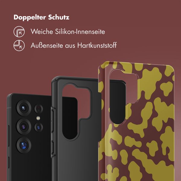 Selencia Vivid Back Cover Samsung Galaxy S25 Ultra - Moo'd Olive Dust