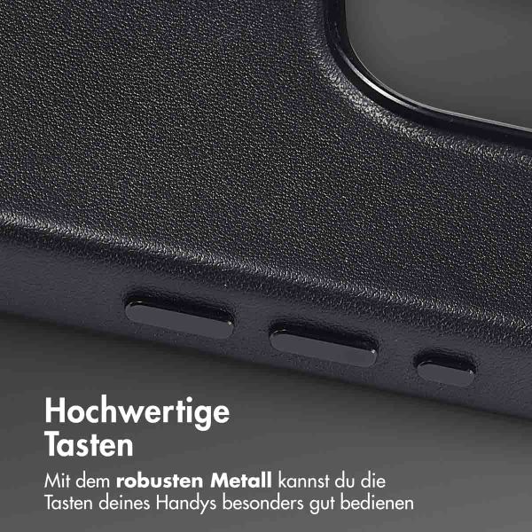 Accezz MagSafe Leather Backcover Apple iPhone 15 Pro - Onyx Black