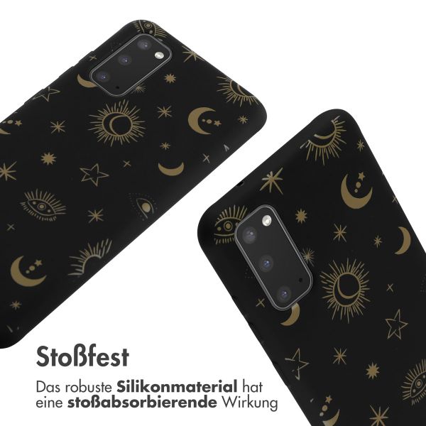 imoshion Silikonhülle design mit Band für das Samsung Galaxy S20 - Sky Black