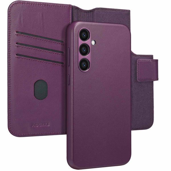 Accezz 2-in-1 Klapphülle aus Leder mit MagSafe für das Samsung Galaxy S24 Plus - Heath Purple