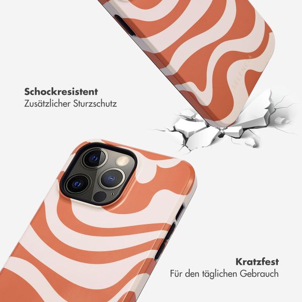 Selencia Vivid Tough Back Cover für das iPhone 14 Pro Max - Dream Swirl Orange