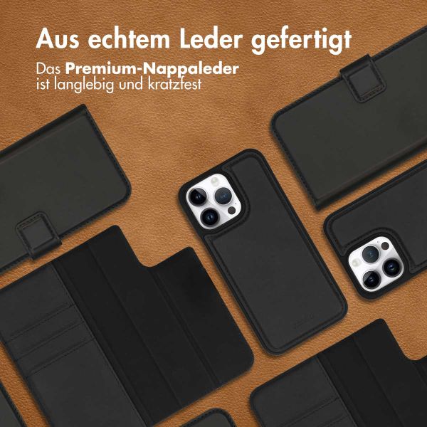 Accezz Premium Leather 2 in 1 Klapphülle für das iPhone 14 Pro Max - Schwarz