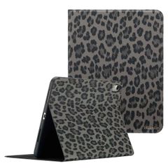 Selencia Sabi Klapphülle mit Leopardenmuster Apple iPad 11 (2025) 11 Zoll A16 / iPad 10 (2022) 10.9 Zoll - Midnight Black