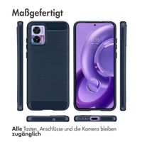 imoshion Brushed Back Cover für das Motorola Moto Edge 30 Neo - Dunkelblau