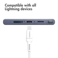 imoshion ﻿Lightning- auf USB-C-Kabel – nicht MFi-zertifiziert – Geflochtenes Gewebe – 1 m – Weiß