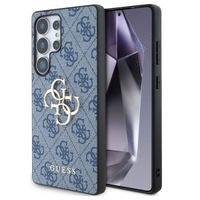 Guess 4G Metal Logo Back Cover Samsung Galaxy S25 Ultra - Blau