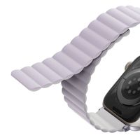 Uniq Revix doppelseitiges Armband für das  Apple Watch Series 1 t/m 9 / SE (38/40/41 mm) | Series 10 / 11 (42 mm) - Lilac / White