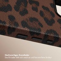 Selencia Sabi Backcover Leopardenmuster mit MagSafe Apple iPhone 16e - Mocha Brown