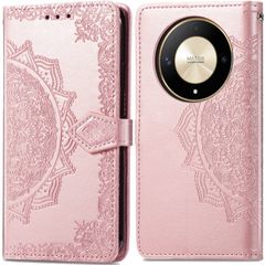 imoshion Mandala Klapphülle für das Honor Magic 6 Lite - Rose Gold