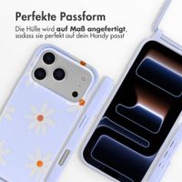 imoshion SilikonHülle design mit Band Apple iPhone 17 Pro - Lila Flower Distance