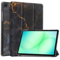 imoshion Design Trifold Klaphülle Samsung Galaxy Tab A11 Plus - Black Marble