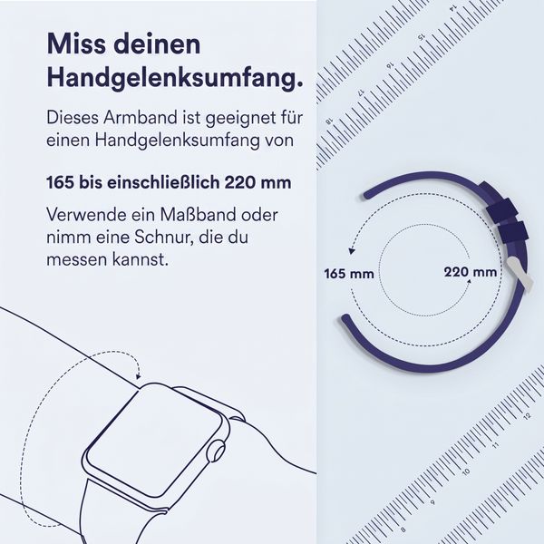 imoshion Silikonband -   Universelle 24 mm Anschluss - Schwarz