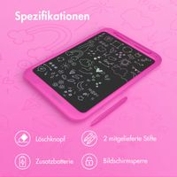 imoshion LCD-Zeichentablett für Kinder - Mit Farbbildschirm und 2 Stiften - Hot Pink