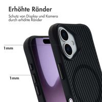 imoshion Rugged Hybrid Carbon Case mit MagSafe Apple iPhone 17 - Schwarz