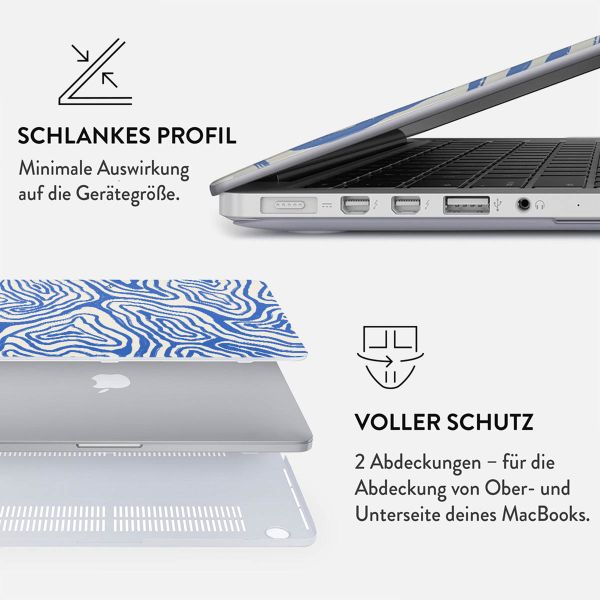 Burga Hardshell Hülle für das MacBook Pro 14 Zoll (2021 / 2023 M3 chip / 2024 M4 chip) - A2442 / A2779 / A2918 / A3112 / A3185 / A3401 - Seven Seas