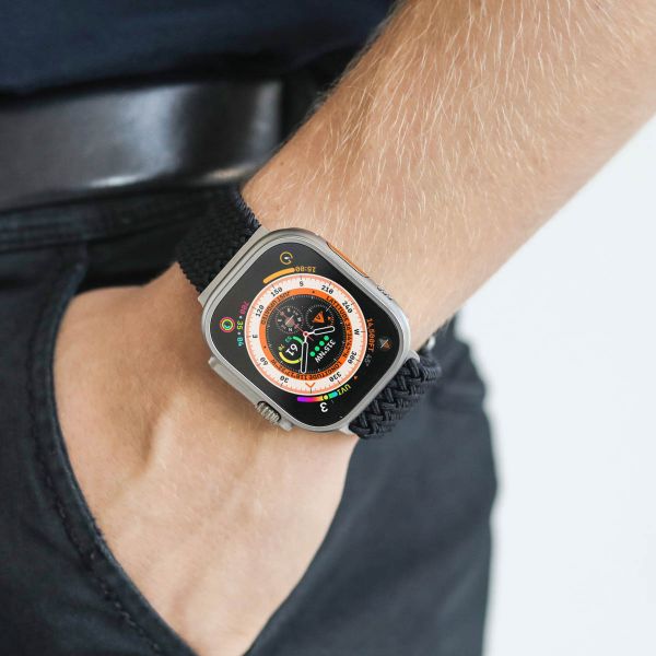 Vonmählen Woven Loop Armband für deine Apple Watch | 44/45/46/49 mm - Schwarz