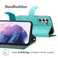imoshion Klapphülle mit Kordel Samsung Galaxy S22 - Türkis