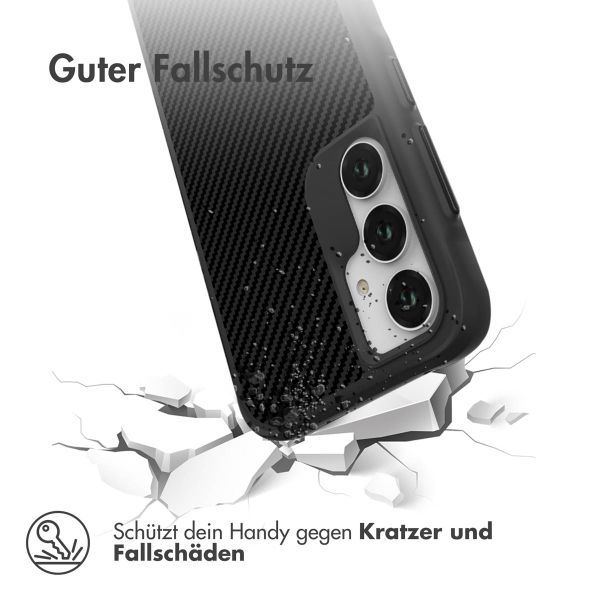imoshion Rugged Hybrid Carbon Case Samsung Galaxy A55 - Schwarz