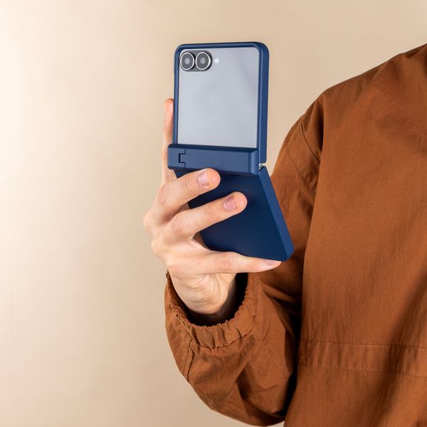 imoshion Color Backcover mit Ständer Samsung Galaxy Z Flip 8 - Dunkelblau