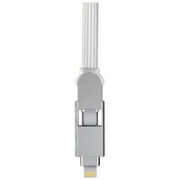 Rolling Square inCharge® XL 6-in-1-Schnellladekabel - 30 cm - White