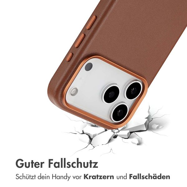 Accezz MagSafe Leather Backcover Apple iPhone 17 Pro Max - Sienna Brown