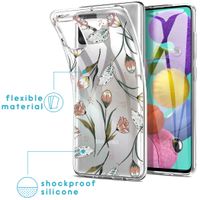 imoshion Design Hülle Samsung Galaxy A51 - Blume - Rosa / Grün