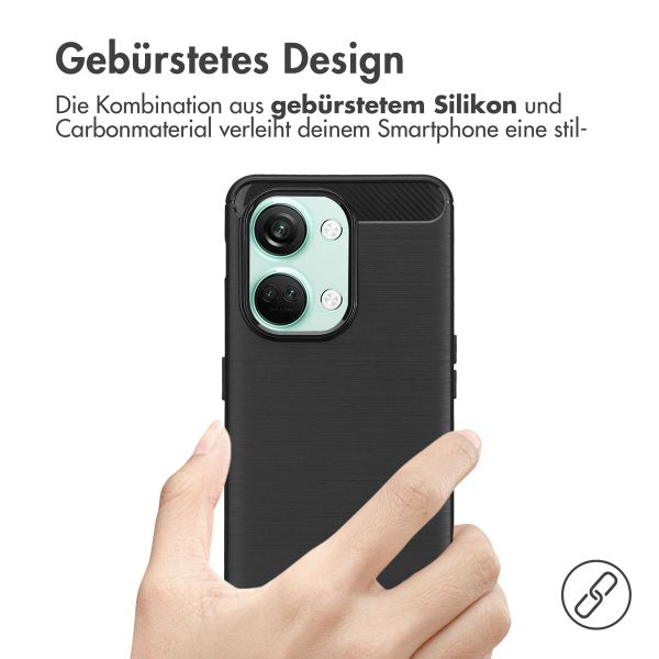 imoshion Brushed Back Cover OnePlus Nord 3 - Schwarz