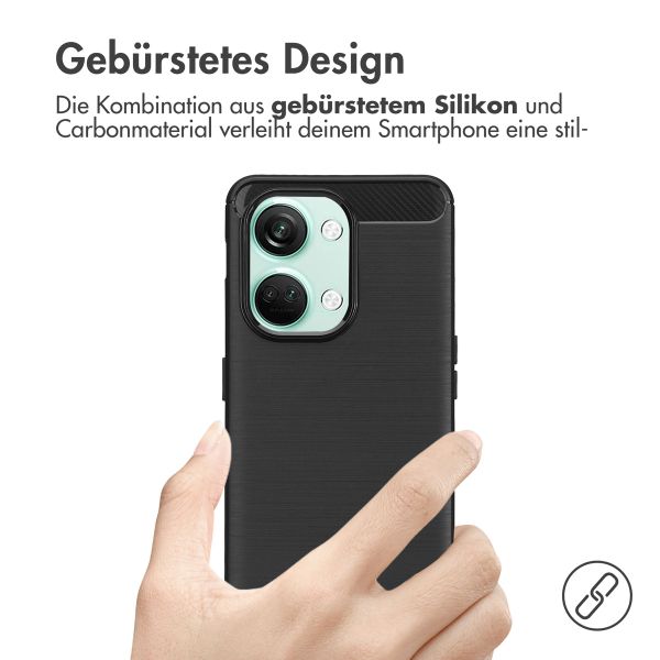 imoshion Brushed Back Cover für das OnePlus Nord 3 - Schwarz