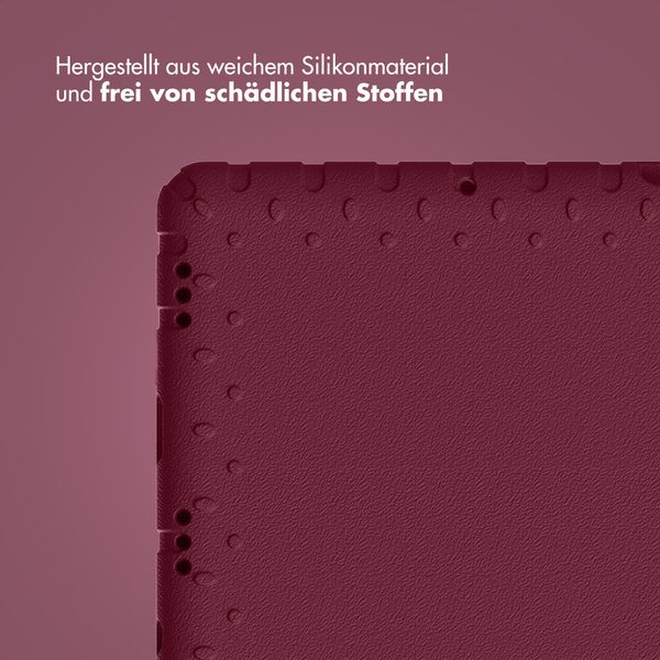 imoshion Schutzhülle mit Handgriff kindersicher Samsung Galaxy Tab A11 Plus / A9 Plus - Velvet Plum