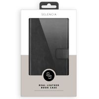 Selencia Echtleder Klapphülle für das Samsung Galaxy Note 9 - Schwarz