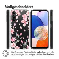 imoshion Design Hülle für das Samsung Galaxy A14 (5G/4G) - Blume - Rosa