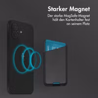 Accezz Lederkartenhalter - Geeignet für MagSafe und Qi2 - Onyx Black