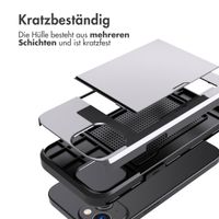 imoshion Backcover mit Kartenfach Apple iPhone 15 - Grau