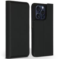 Accezz Premium Leather Slim Klapphülle Apple iPhone 15 Pro - Schwarz
