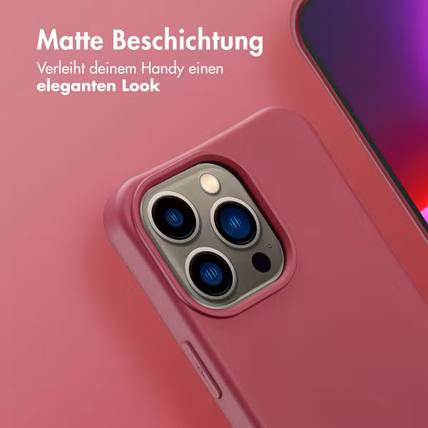 imoshion Color Backcover mit abnehmbarem Handykette und MagSafe Apple iPhone 13 Pro - Raspberry