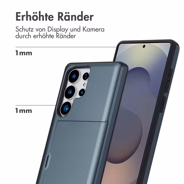 imoshion Backcover mit Kartenfach Samsung Galaxy S25 Ultra - Dunkelblau